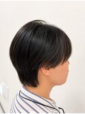耳掛けマッシュショート
