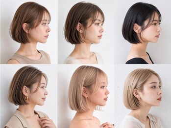 アース コアフュール ボーテ 成田店(EARTH coiffure beaute)の写真/扱いやすい小顔カットで360度どこから見ても美しいシルエットに[レイヤーカット/ボブ/白髪染め/成田]
