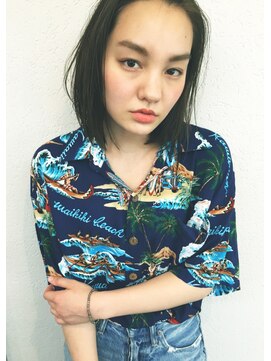 オルセン(OLSEN) 【BALLOON HAIR】ストレート×アロハシャツ