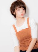 色っぽショートで甘辛MIX×モカベージュでツヤ髪