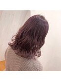 モテかわ愛されピンクアッシュ/切りっぱなしミディアム