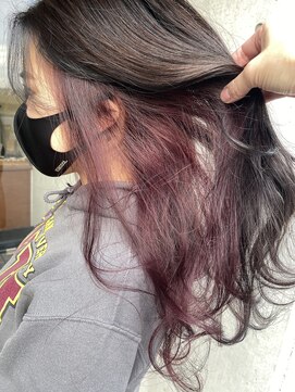 アティック(attic) ラベンダーグレー+インナーカラーラベンダー