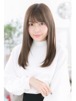 ミック ヘアアンドメイク アップ 駒込店(miq Hair&Make up) ヘルシー美髪☆オリーブグレージュ小顔ナチュラルストレート