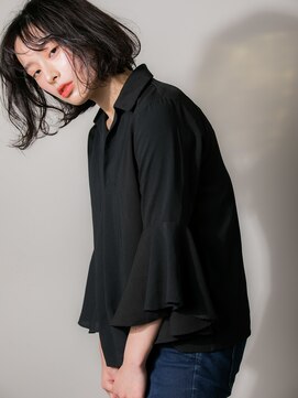 カッファ 東銀座(CUFFA) 【CUFFA】韓国風レイヤーシースルーバング東銀座築地