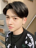 バイフィフス 原宿/表参道(by fifth)&nbsp;センターパート/サイドグラデーション/ニュアンスパーマ/黒髪