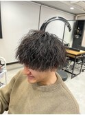 波巻きパーマ