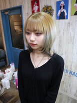 アルル ヘアー(ALULU HAIR) 逆裾カラーブラック
