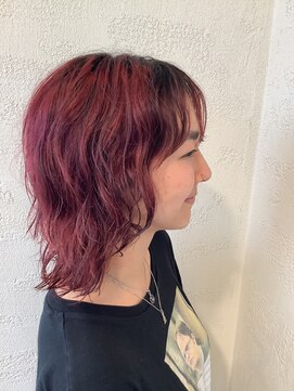 ヘアメイク カン プラスエフ(HAIR MAKE KANN+f) パーマウルフ