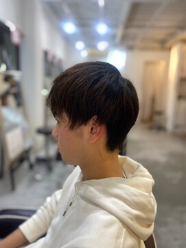 ソイクフ 四条大宮店(SOY-KUFU) 【soy-kufu】MEN'S HAIRアッシュブラックマッシュショート