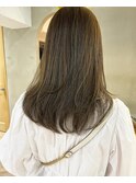 透明感髪質改善ベージュダブルカラーミルクティーグレージュ