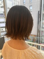 アロマ 仙台店(AROMA)&nbsp;切りっぱなしボブ×アッシュベージュ×ツヤ感