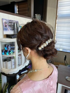 ヘアー リードレス(hair Re:dress) お呼ばれスタイル☆編込みアップアレンジ