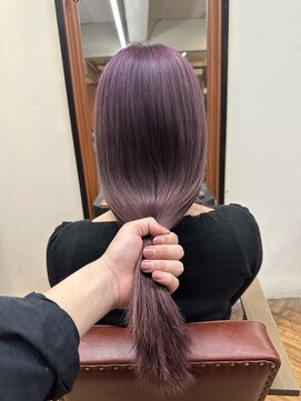 ウニレ バイ センス(unire by sense) 【ブリーチ1回】ラベンダーカラー/艶感カラー【飾磨/姫路】