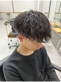 スパイラルメンズマッシュメンズパーマ