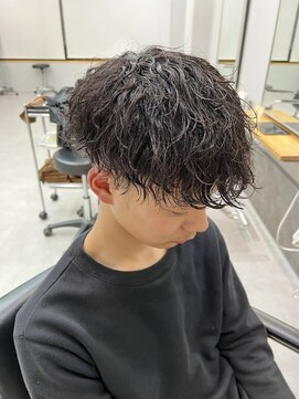 レブ 三条河原町(Reb,) スパイラルメンズマッシュメンズパーマ