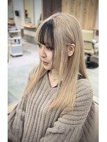 リノショアーズ 元町店(RINOSHORES)&nbsp;トリプルカラーミルクティアッシュデザインカラー透け感