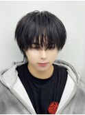 メンズウルフ/マッシュウルフ/中華ウルフ/黒髪マッシュ