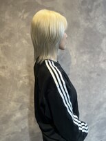 ザラフター ザブリーチ 新下関(the laughter/The bleach)&nbsp;ホワイトカラー/レイヤーウルフ/ダブルカラー/ハイトーン