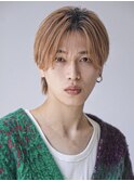 韓流シースルーラウンドマッシュニュアンスパーマ