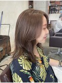 #レイヤーカット#ブリーチなしベージュ#ベージュカラー