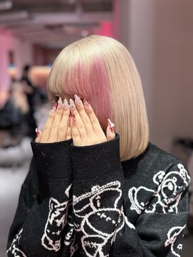 ダズリングディア(Dazzling Deer) ペールピンク／デザインカラー／大人ボブ／ストレート／学割