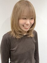 ラミエバイメルト 下北沢(lamie by melt)&nbsp;花田ミディアムレイヤー小顔カットハッシュカット下北沢韓国ボブ