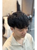 パーマ風マッシュ