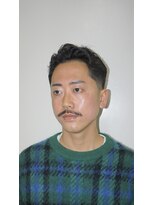 メリケンバーバーショップ トーキョー(MERICAN BARBERSHOP TYO) メンズカットアップバングバーバースタイル