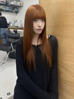 キブンスタンド(KIBUN stand)&nbsp;オレンジブラウン/ワンカラー/艶髪/顔まわり
