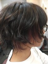 エスエムアールツー(SMR2)&nbsp;☆インナーカラーが映える！中性的なメンズボブ☆