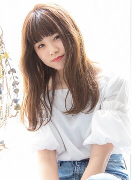 スイート ヘアデザイン(Suite HAIR DESIGN) 《suite》重めボブ 小顔見せ ゆるふわカール 透明感ベージュ