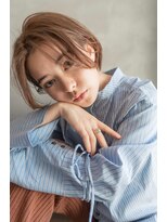 ケアリー 武蔵小杉(Carelly)&nbsp;大人かわいい前髪セシルカットココアブラウンフリンジウェーブ