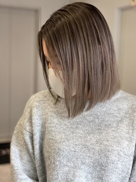 アヴァンス 京橋店(AVANCE) NOスタイリングでオシャレ！ボブヘアミディアムとバレイヤージュ