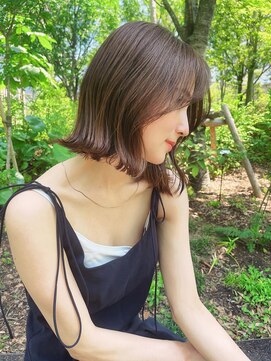 ノイカーム(noi Calm) 【noi Calm】HIRA 渋谷 20代30代40代 小顔ボブ外ハネアッシュ