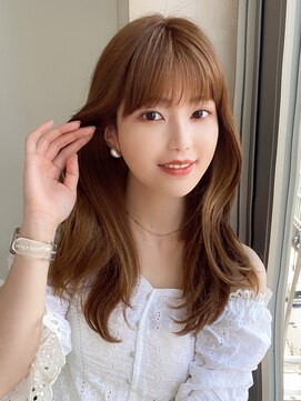 アフロート エル 錦糸町(AFLOAT L) 外ハネボブ/ペールベージュ/イルミナカラー/オンニヘア/韓国風