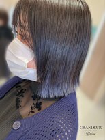 グランデュール 焼津店(GRANDEUR)&nbsp;【GRANDEUR焼津店】ぱつっとボブ×毛先カラー