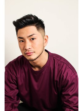 レンゲン(LENGEN) メンズかき上げニュアンスマッシュサイドパート韓国マッシュ