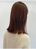 艶髪外はねストレート◎ウォームブラウン