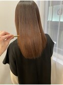 髪質改善美髪矯正小顔ふんわりレイヤーカットチョコレートカラー