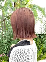 ロラン(LORAN by mahae) ピンクブラウン×パツっとボブ