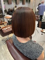 アディクト 東陽町西口(addict)&nbsp;縮毛矯正で大人上品なツヤ髪_ダークブラウン_ボブ[東陽町]