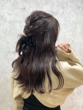 ラボヌールヘアー オリビエ 北千住店(La Bonheur hair Olivier) ハーフアップ/ヘアセット