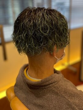 スカイ 亀戸店 (sky) ハイライト/マッシュパーマ/アッシュブラック<理容室>[亀戸]