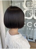 20代30代／ナチュラルボブ／大人ショートボブ／滋賀・瀬田