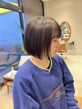 クルニエ(crenier) ぱっつりボブ/切りっぱなし