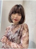 中央林間秋冬艶カラーボブ◎