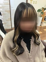 アーチフォーヘア 心斎橋店(a-rch for hair)&nbsp;地毛のイヤリングをいかしてプルエクステ