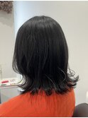 外ハネボブ×ブラックカラー
