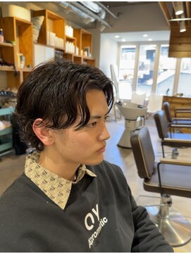 アメラボ(AmeLab) パーマで作る韓国風センターパート！！