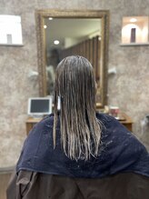 【ストレートの流れ３】ストレート液を塗布。